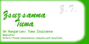 zsuzsanna tuma business card